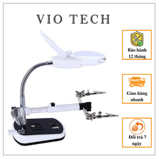 Kính lúp để bàn hỗ trợ hàn mạch điện tử có đèn V3