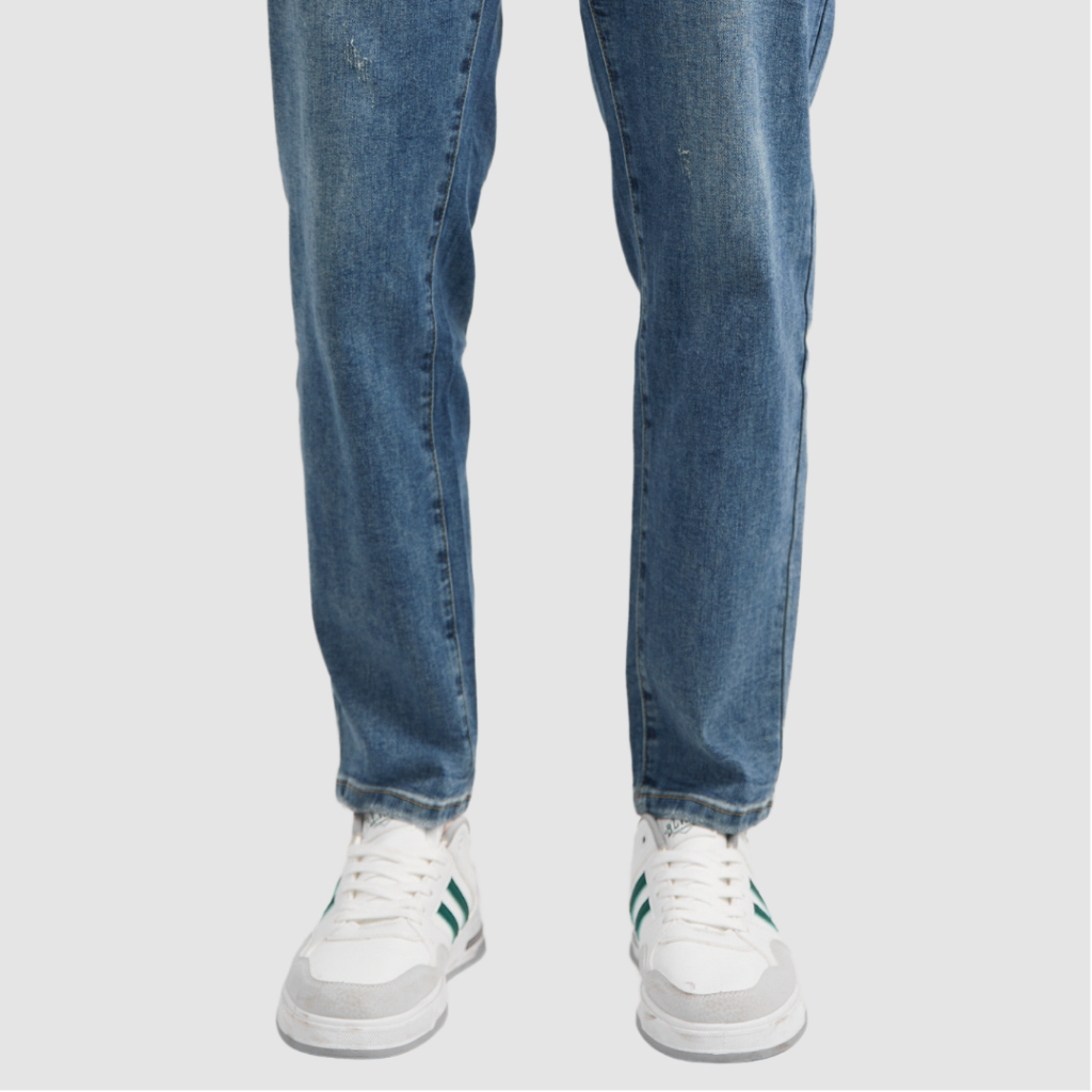 Quần jean nam thương hiệu 360 Boutique dáng tapered màu xanh navy - QJDTK403