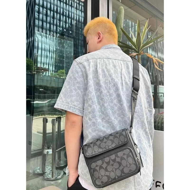 Túi đeo chéo nam Coach da thật hàng hiệu đi chơi, đi làm, đi du lịch đủ mẫu mới 100%