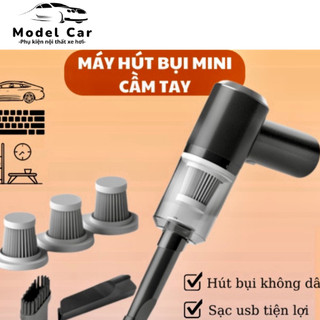 Máy hút bụi cầm tay mini không dây siêu tiện lợi, hút bụi xe ô tô, giường nệm lông chó mèo đa chức năng