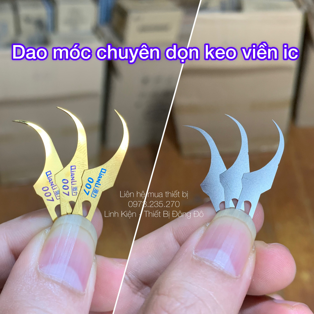 Lưỡi dao cong chuyên cạo keo viền ic