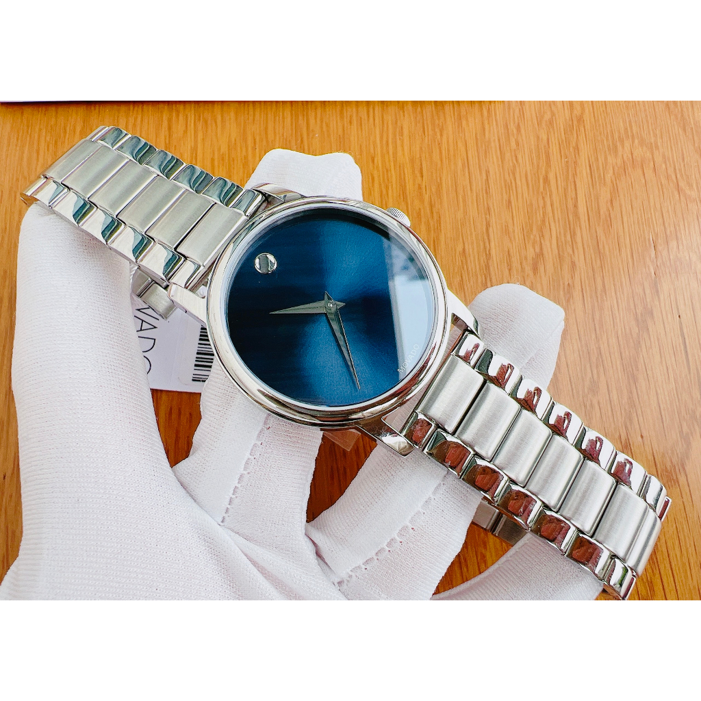 Đồng hồ nam dây thép Movado Classic Museum Quartz 2100015