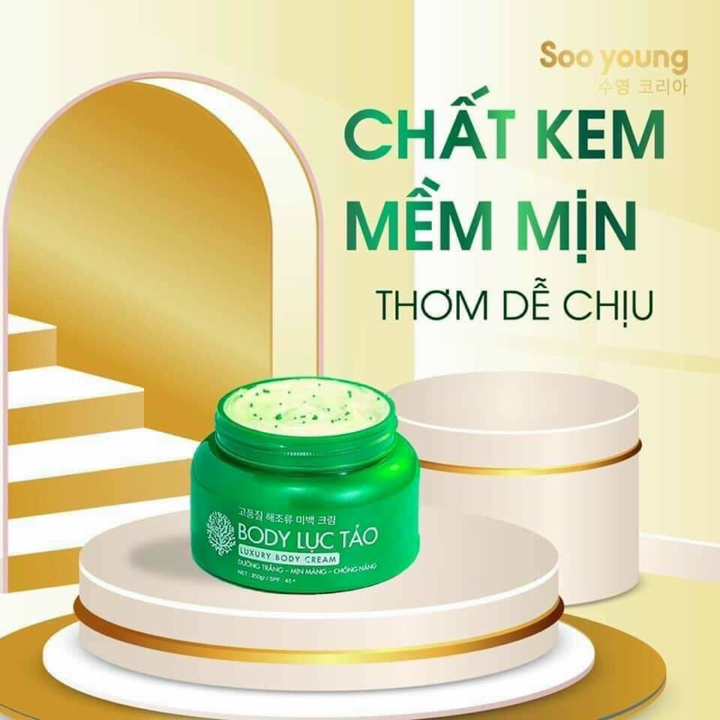 Kem dưỡng trắng _Kem Body lục tảo Soo young chính hãng