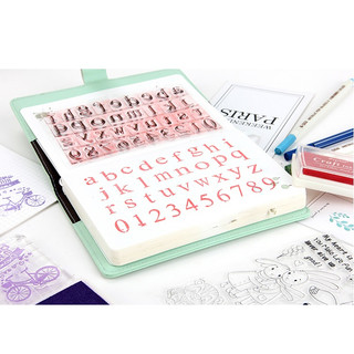 Dấu trong suốt clear stamp trang trí planner