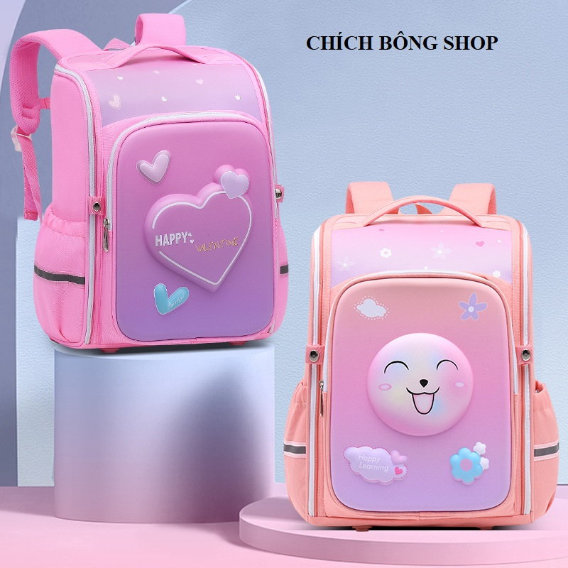 Balo chống gù cao cấp dành cho bé trai, bé gái tiểu học.