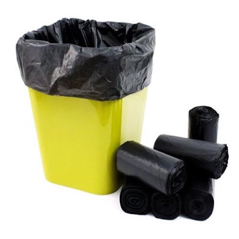 Túi đựng rác 3 cuộn (80 túi) - túi đựng rác tự phân huỷ đủ cỡ màu đen