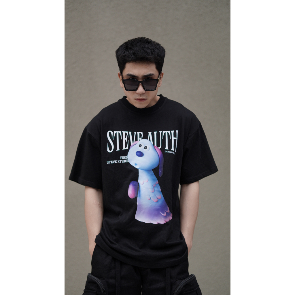 Áo thun tay lỡ LU-LA Unisex nam nữ Cotton 100% oversize form rộng local brand STEVE