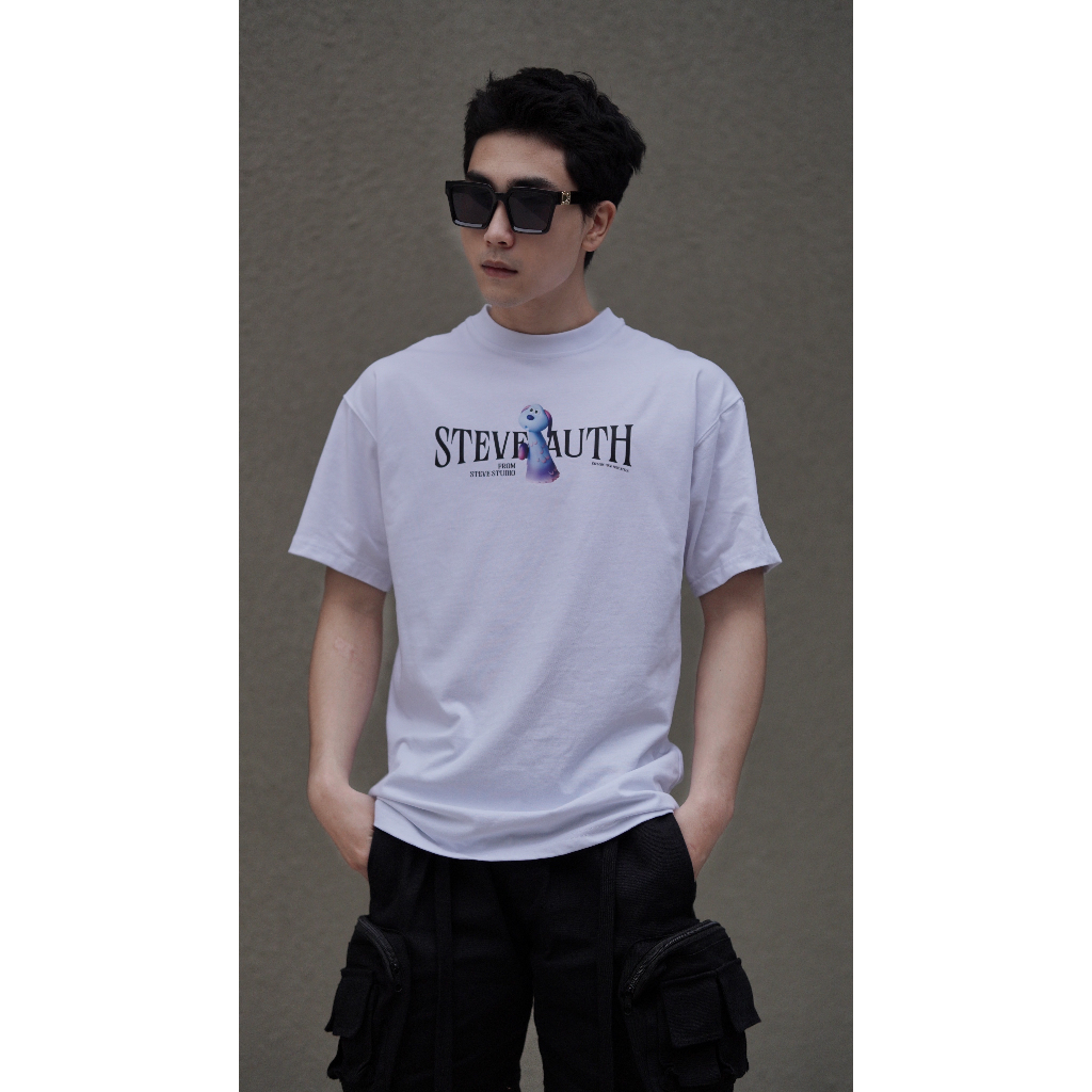 Áo thun tay lỡ LU-LA Unisex nam nữ Cotton 100% oversize form rộng local brand STEVE