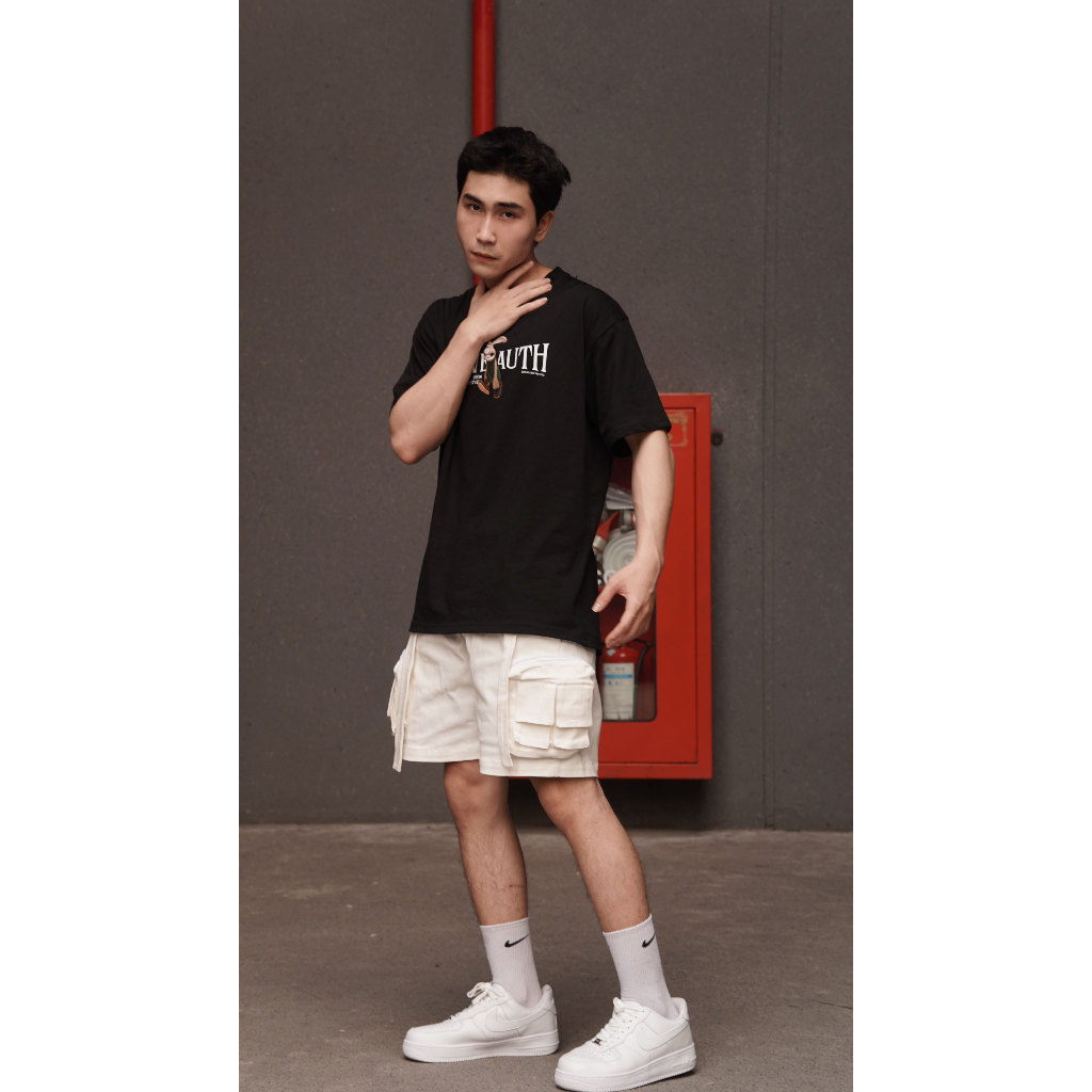 Áo thun tay lỡ Hutch Unisex nam nữ Cotton 100% oversize form rộng local brand STEVE