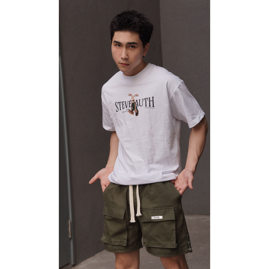 Áo thun tay lỡ Hutch Unisex nam nữ Cotton 100% oversize form rộng local brand STEVE