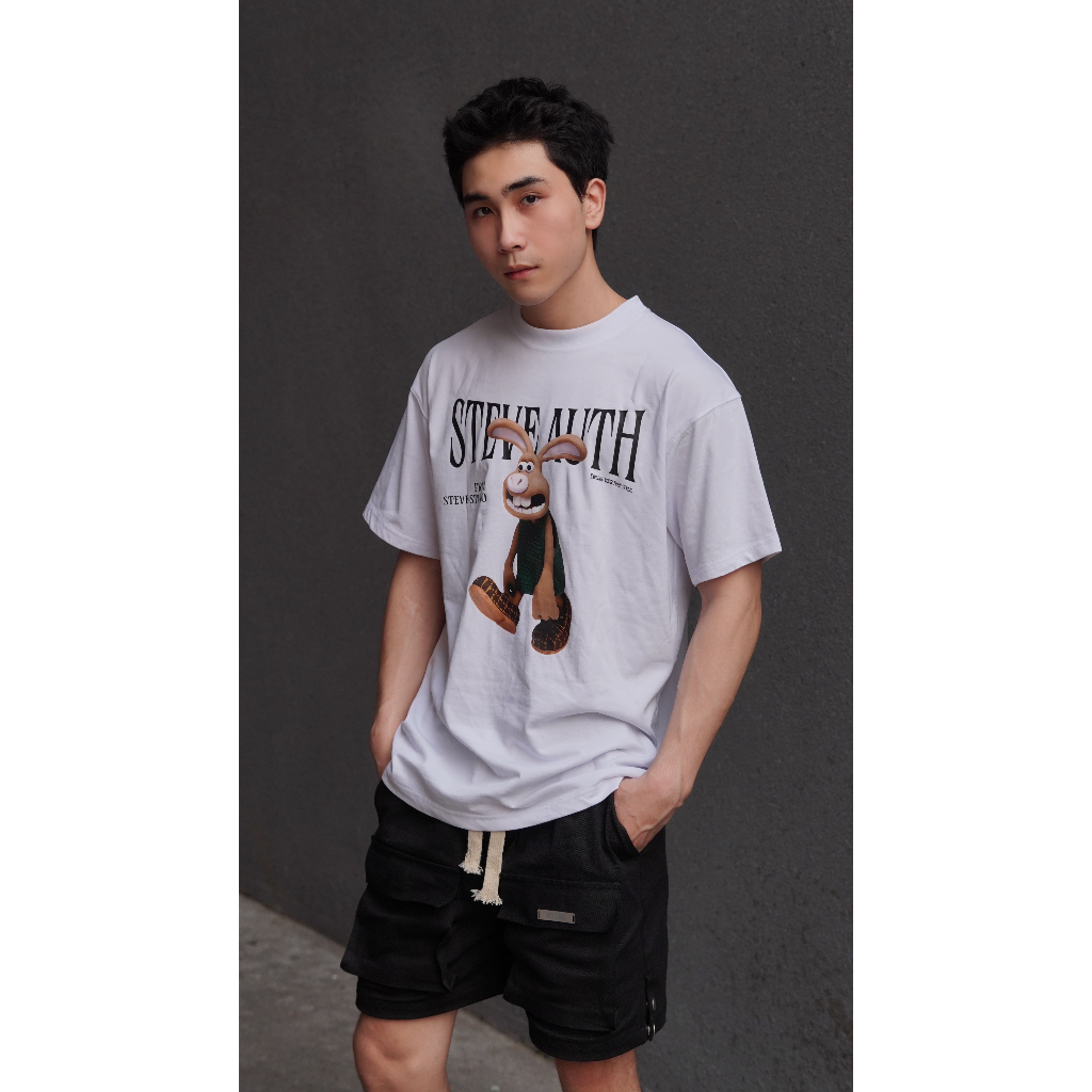 Áo thun tay lỡ Hutch Unisex nam nữ Cotton 100% oversize form rộng local brand STEVE