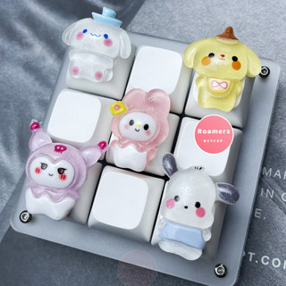 Keycap sanrio trong suốt cute phô mai que nút bàn phím cơ