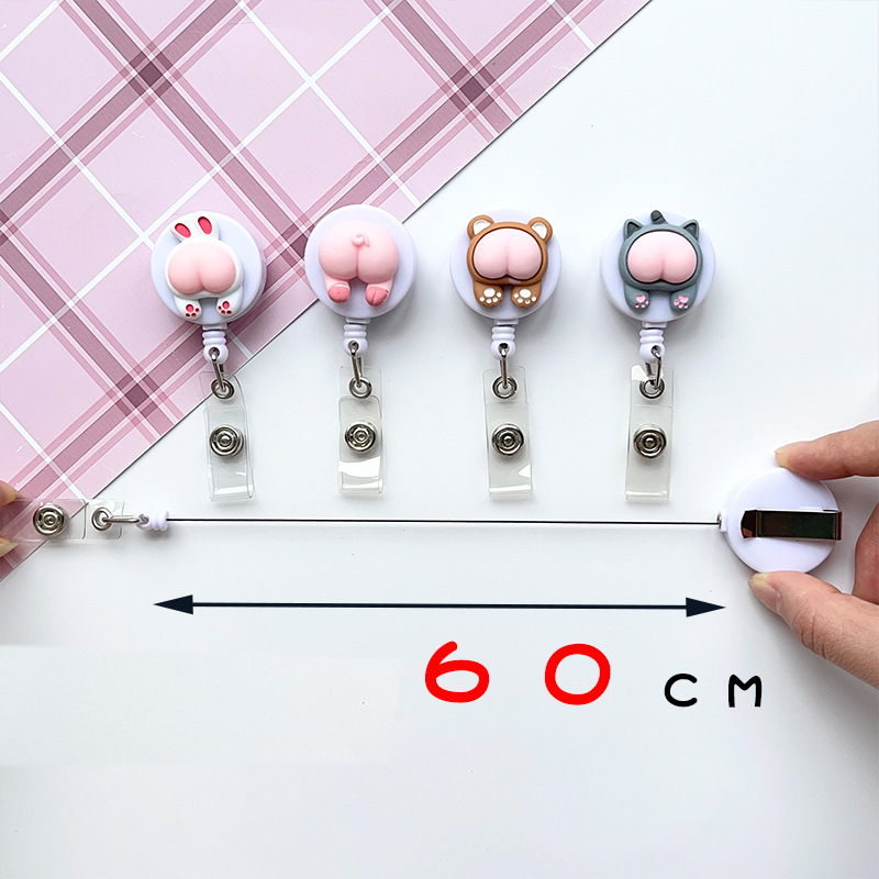 Móc kẹp bảng tên dành cho học sinh, sinh viên, nhân viên gắn sticker dễ thương