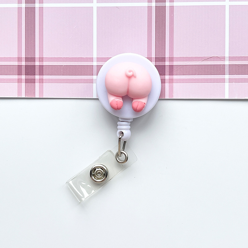 Móc kẹp bảng tên dành cho học sinh, sinh viên, nhân viên gắn sticker dễ thương