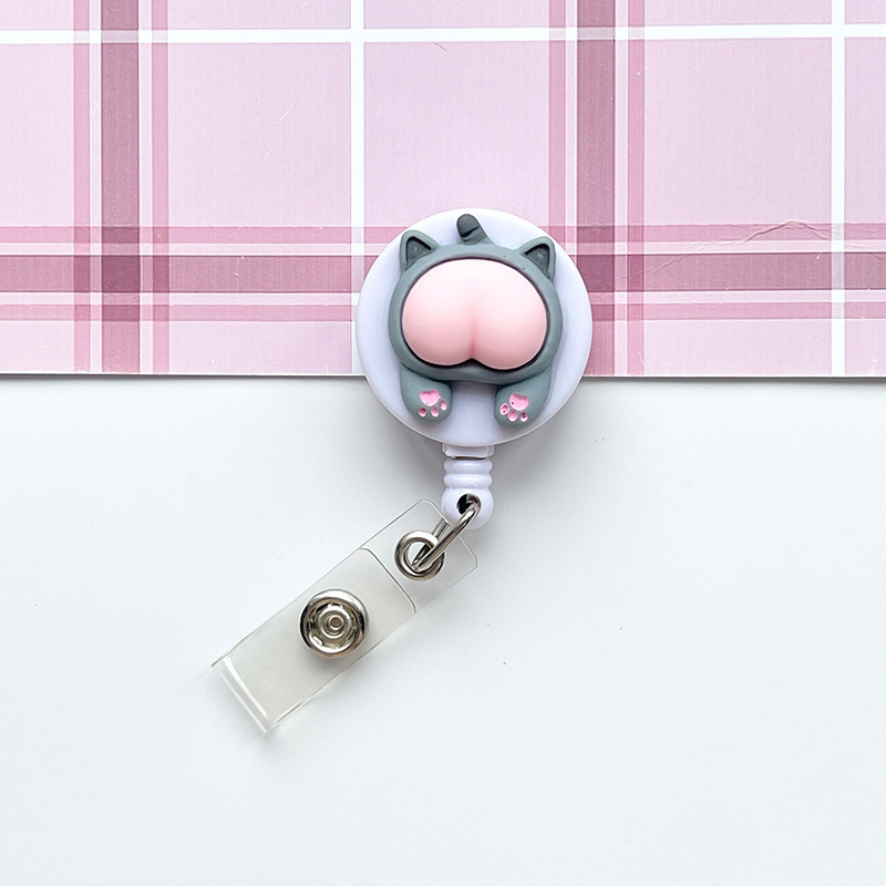 Móc kẹp bảng tên dành cho học sinh, sinh viên, nhân viên gắn sticker dễ thương