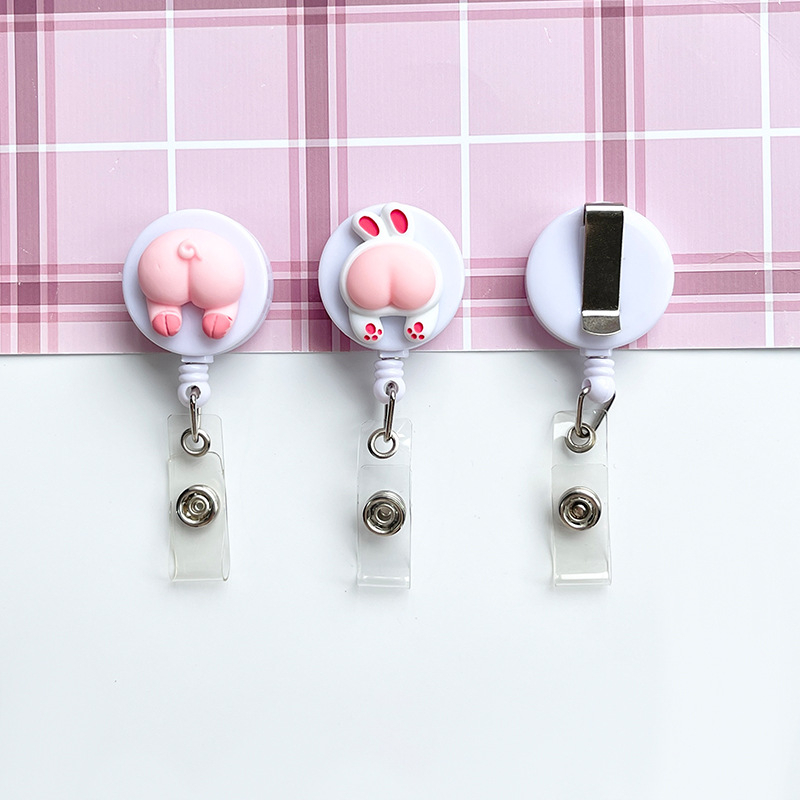 Móc kẹp bảng tên dành cho học sinh, sinh viên, nhân viên gắn sticker dễ thương
