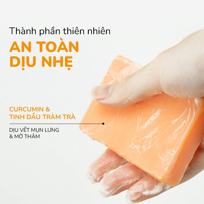 Xà Phòng Giảm Mụn Lưng Thiên Nhiên, Giảm Thâm Mông Tặng Kèm Túi Lưới NEOSKIN 75gr