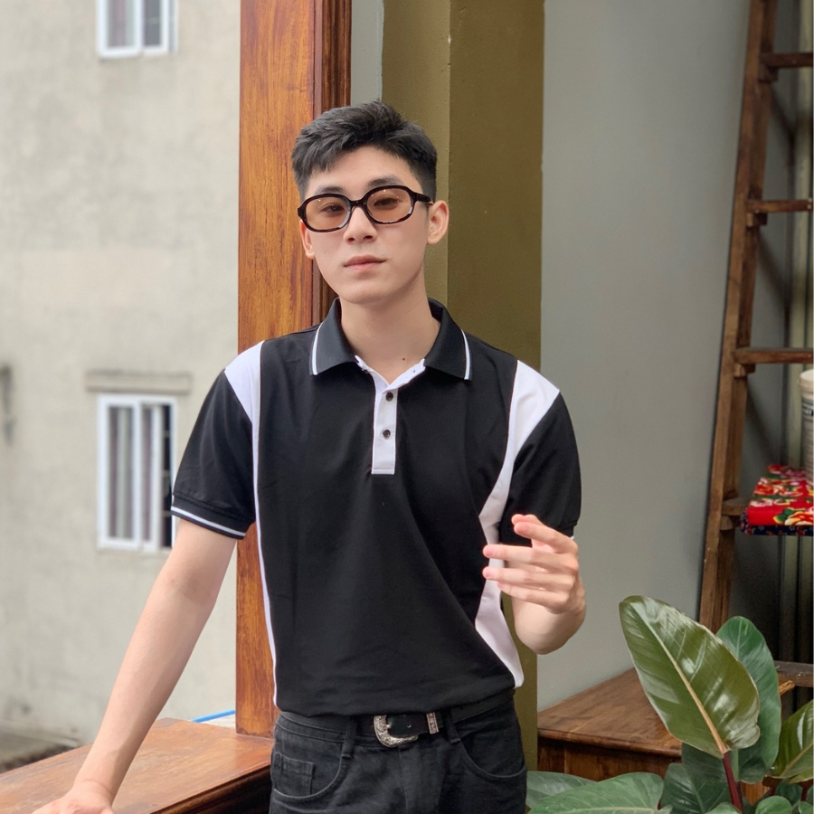 Áo Polo nam, Polo phối màu, vải cá sấu Cotton USA, chống nhăn, thoáng mát, cao cấp PL1