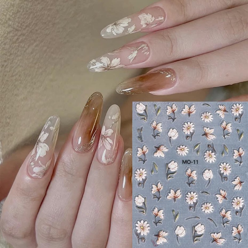 Stick lụa 5d cao cấp - mẫu mới 2023 -phụ kiện trang trí nail