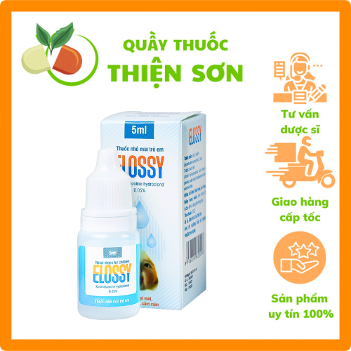 Thuốc nhỏ mũi trẻ em Elossy 0.05% DK Pharma điều trị ngạt mũi, viêm mũi, cảm cúm cho trẻ (5ml)