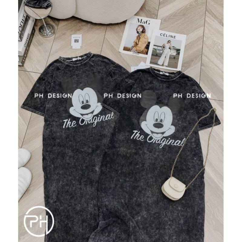 Váy suông chuột mickey hàng QC