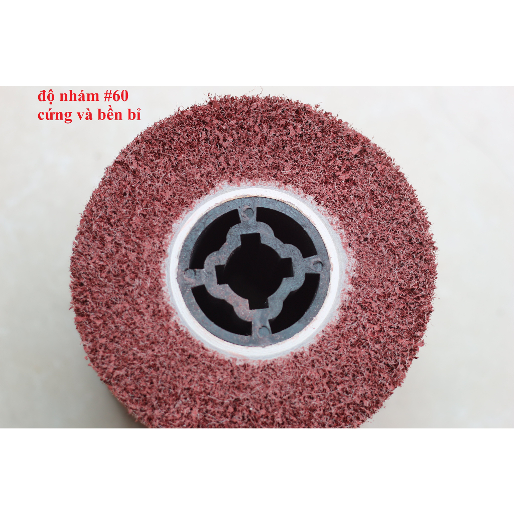 Trục Nỉ đánh sước Hairline  120x100 Grit 60, 80, 240