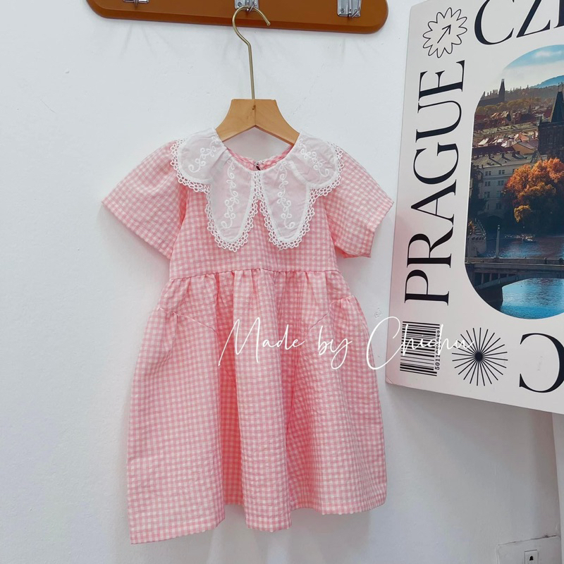 Váy Bé Gái CELINA V22 Đầm Trẻ Em Dáng Babydoll Xinh Xắn Chất Liệu Cotton Thô Xốp Cao Cấp