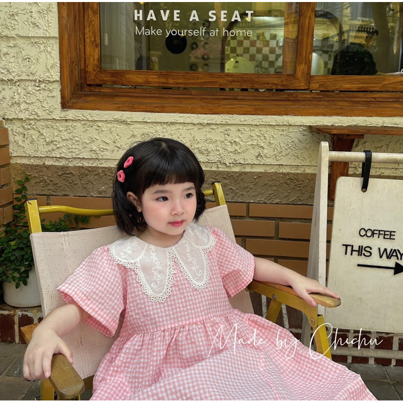 Váy Bé Gái CELINA V22 Đầm Trẻ Em Dáng Babydoll Xinh Xắn Chất Liệu Cotton Thô Xốp Cao Cấp