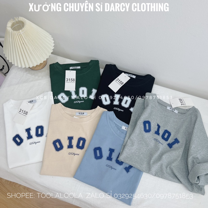 Áo thun 3158 ✨ FREESHIP ✨ Áo phông OIOI chất cotton khô form oversize unisex