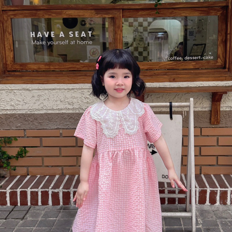 Váy Bé Gái CELINA V22 Đầm Trẻ Em Dáng Babydoll Xinh Xắn Chất Liệu Cotton Thô Xốp Cao Cấp