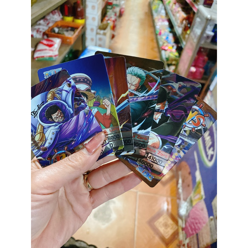 Hộp 24 túi thẻ bài hải tặc one Piece túi 6 thẻ có Vip