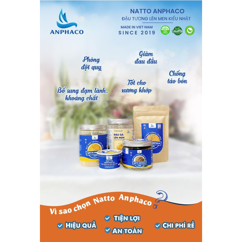 Bột Natto - Bột đậu tương lên men NATTO ANPHACO