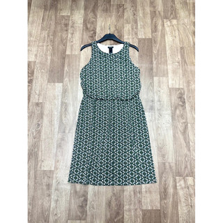 Đầm ann taylor hoạ tiết eo thun