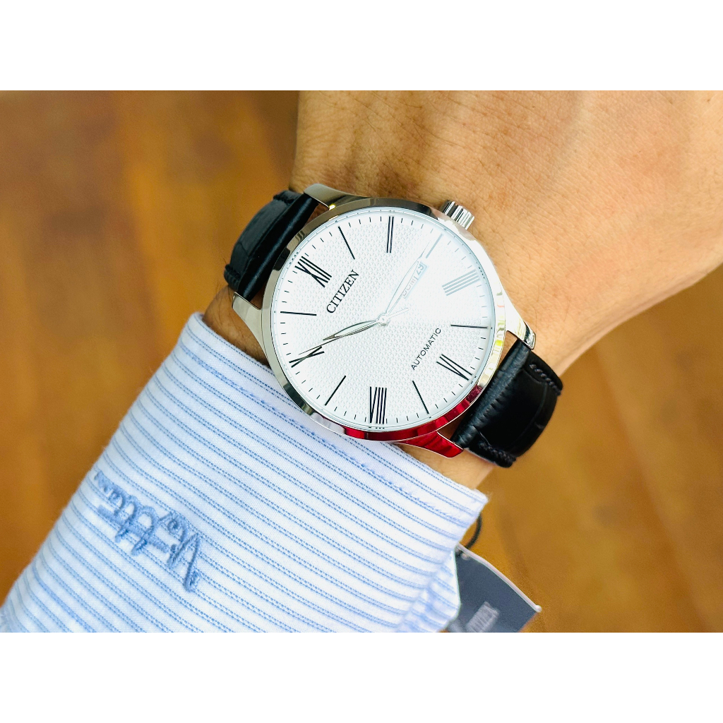 Đồng hồ nam dây da Citizen Automatic NH8350 08A