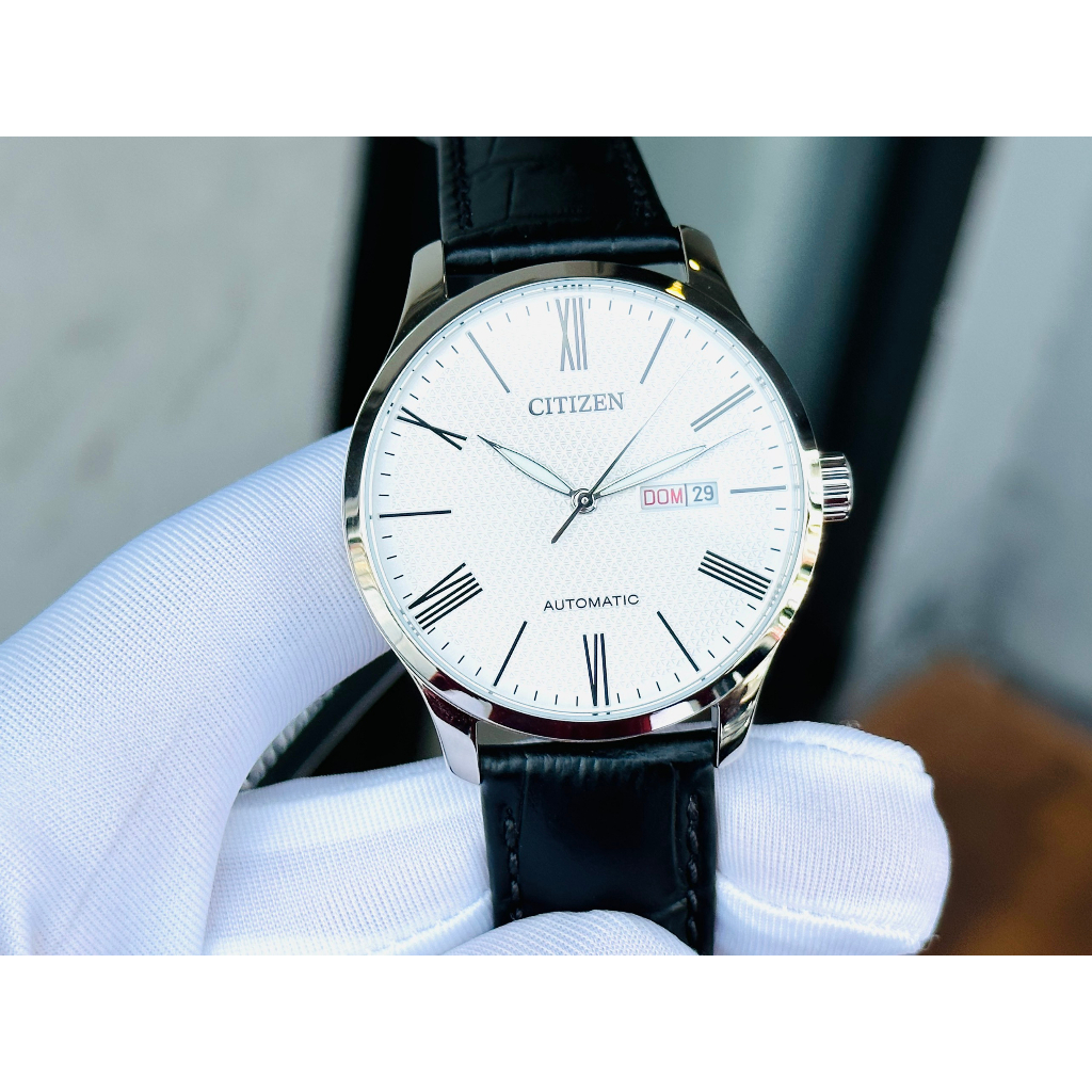 Đồng hồ nam dây da Citizen Automatic NH8350 08A