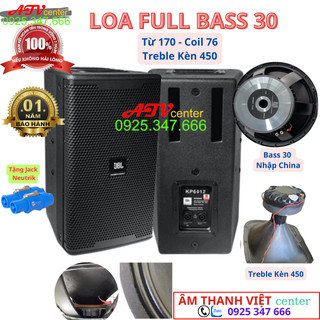 Loa full đứng jbl kp6012 - bass 30 t170c76, treble kèn 450 - gía 1 đôi - tặng thêm 2 đôi jack neutrik - jack speakon