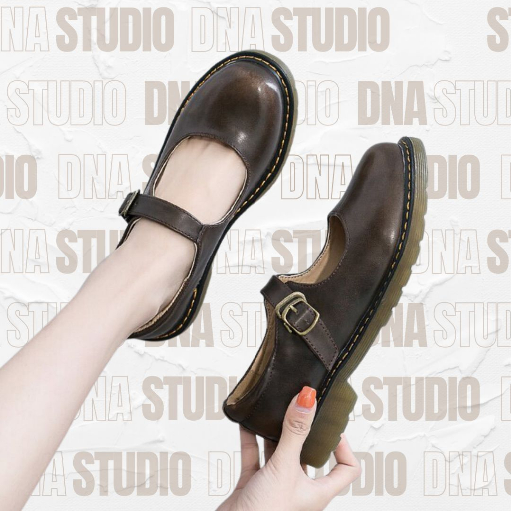 Giày búp bê Lolita, Mary Jane cao 3cm phong cách vintage, đáng yêu