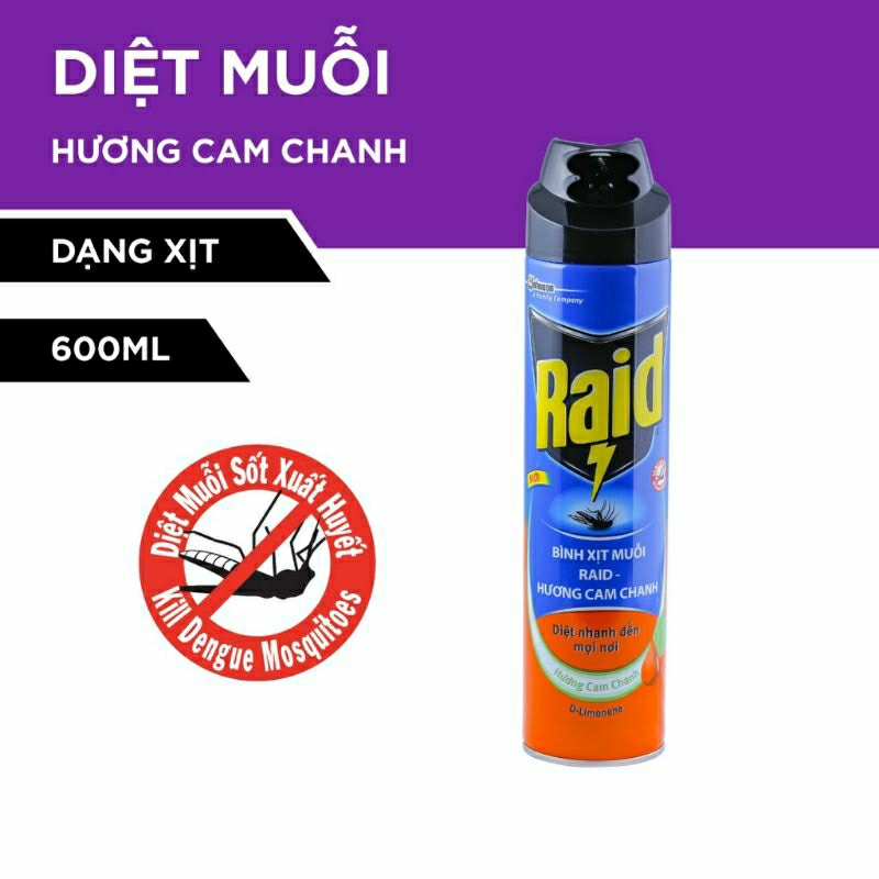 Bình xịt côn trùng 600ml không mùi