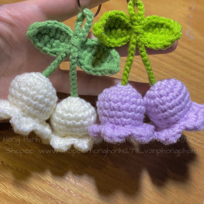 MÓC KHOÁ HOA CHUÔNG HANDMADE