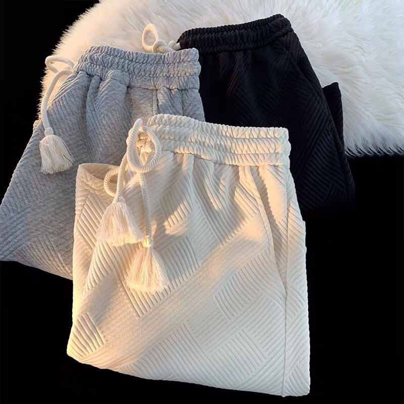 Quần short nam nữ Unisex - hinata97_shop - quần đùi thể thao chất cotton nổi mặc thoáng mát có dây buộc kiểu cách