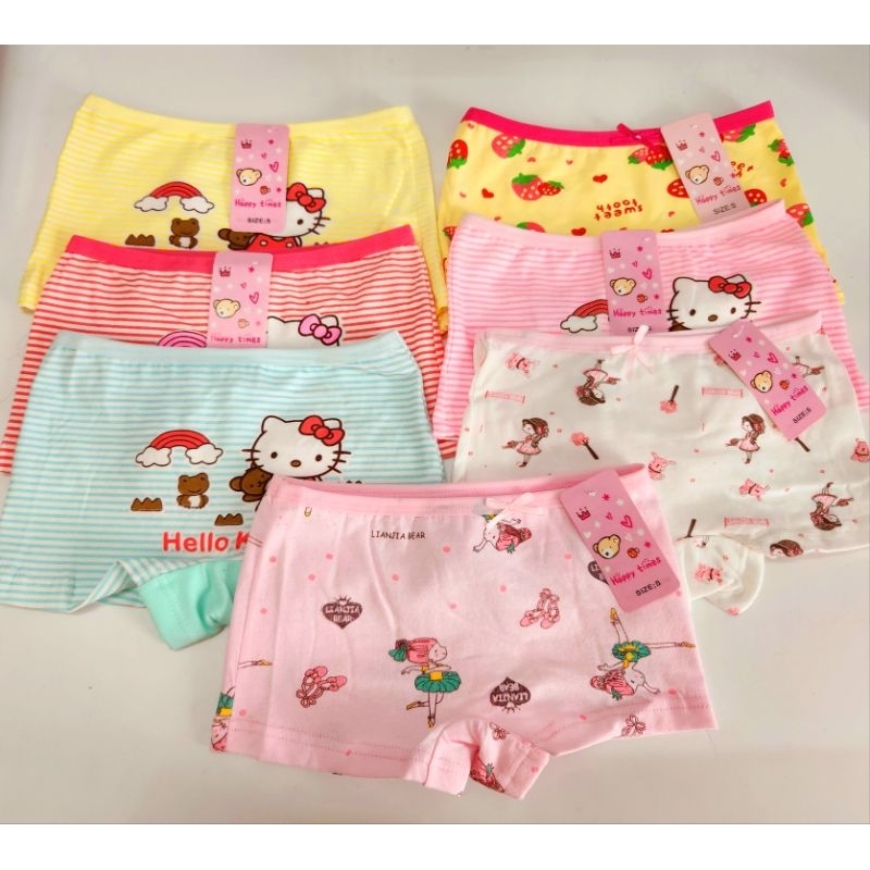 Quần Chip Đùi Bé Gái 100% Cotton Mềm Mại/ Quần Lót Bé Gái