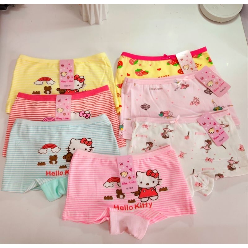 Quần Chip Đùi Bé Gái 100% Cotton Mềm Mại/ Quần Lót Bé Gái
