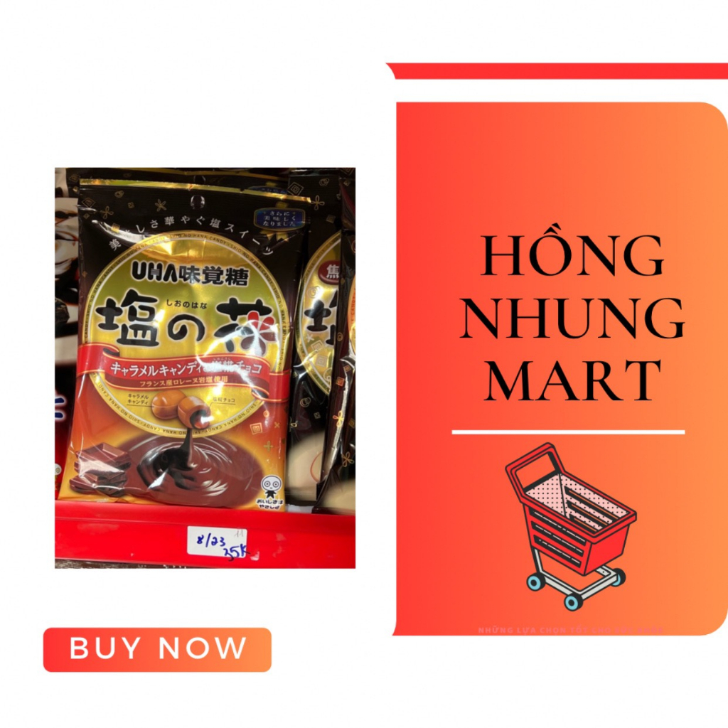 ( MUA 1 TẶNG 1) Kẹo UHA MIKAKUTO SAKUKO  vị caramel socola