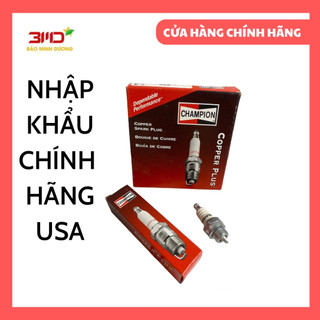 Bugi Champion 2 thì chân ngắn nhập khẩu chính hãng U.S.A dùng cho máy cắt cỏ, máy cưa xích 2 thì