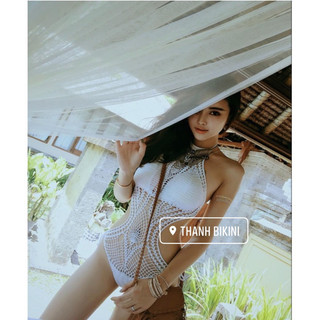 [SẴN] Bikini liền len móc. Hàng nhập QCCC có lót