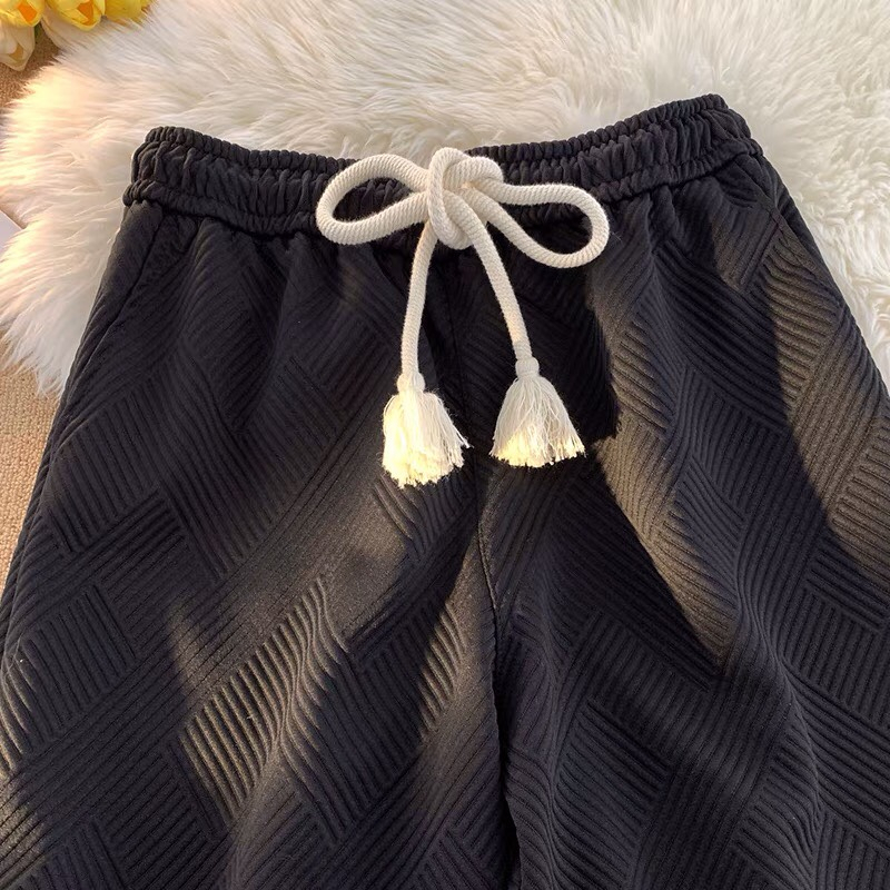Quần short nam nữ Unisex - myndi_clothes - quần đùi thể thao chất cotton nổi mặc thoáng mát có dây buộc kiểu cách