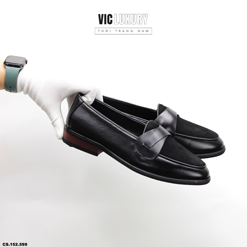 Giày Hàn Quốc nam pha da lộn - Bảo hành nổ da bong đế 1 năm CS-152