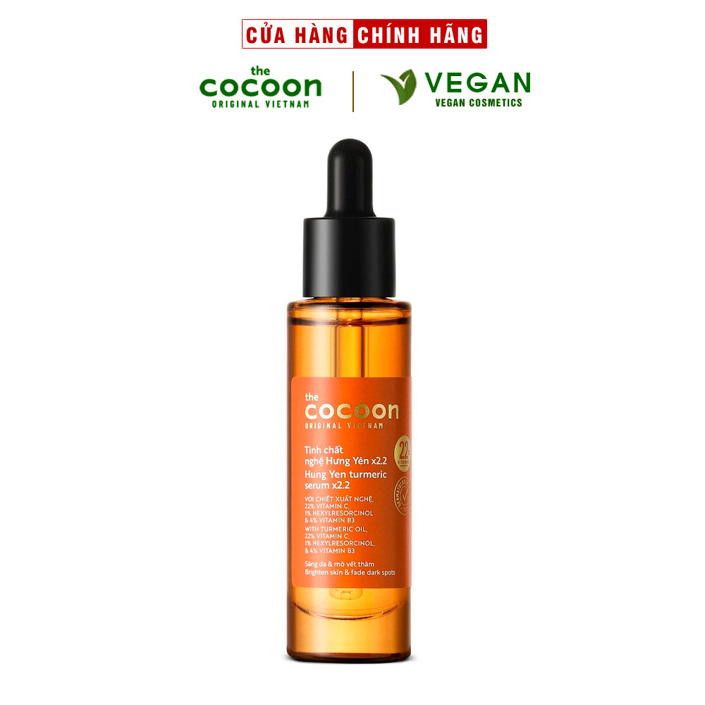 C22 - Serum tinh chất nghệ Hưng Yên Cocoon với 22% vitamin C Thuần chay 30ml