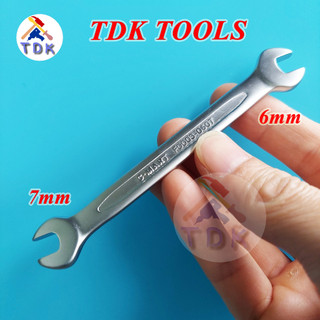 Cờ lê 2 đầu miệng 6x7mm c-mart f0003-0607