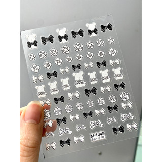 Sticker nail 5D nổi dán móng tay hình thỏ